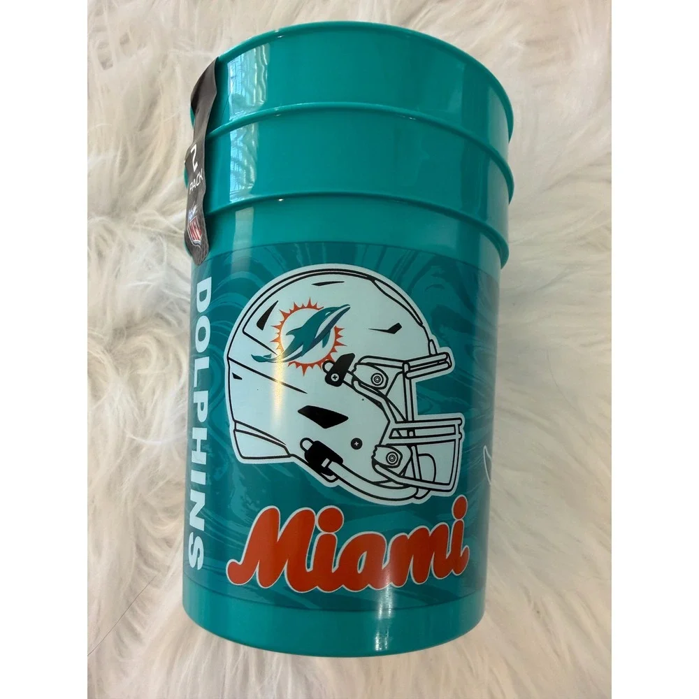 NFL Miami Dolphins 2 Pack Plastic Souvenir Cups Aqua MRL Sports 18534 New